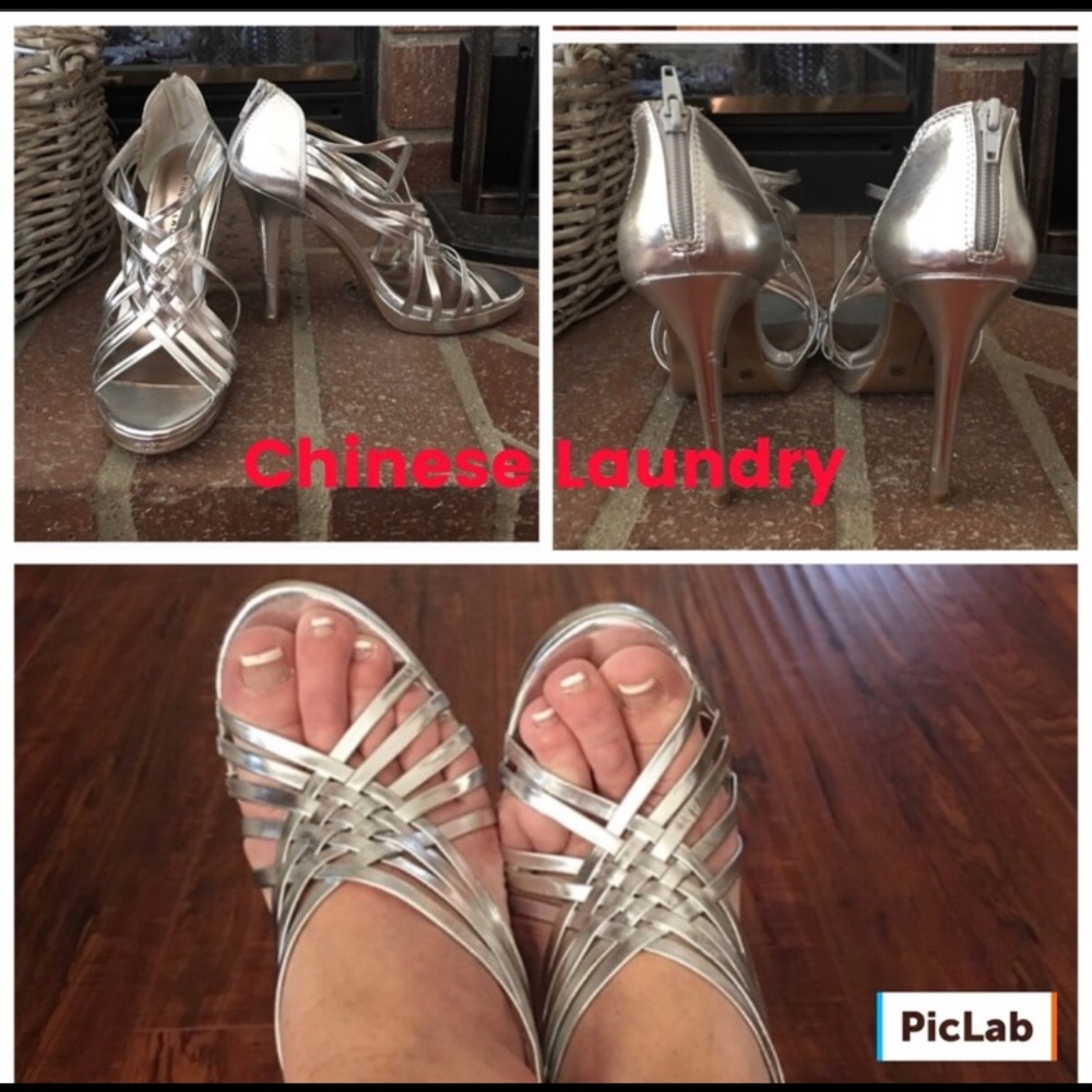 Chinese Laundry Silver Heels
